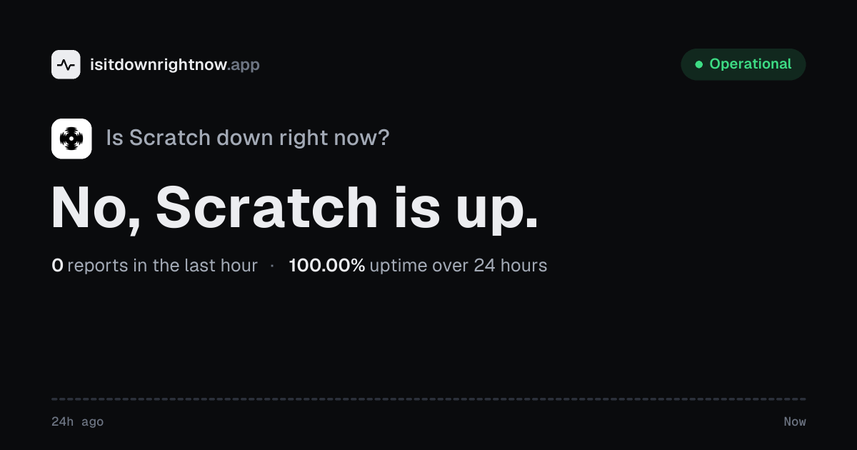 Is Scratch Down Right Now? Scratch Server Status & Outage Reports Live ...